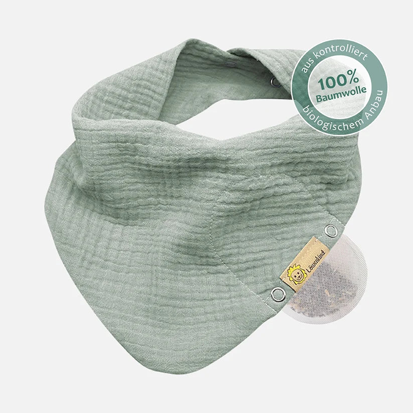 Musselin Halstuch Medi Pistazie 4-12 Jahre