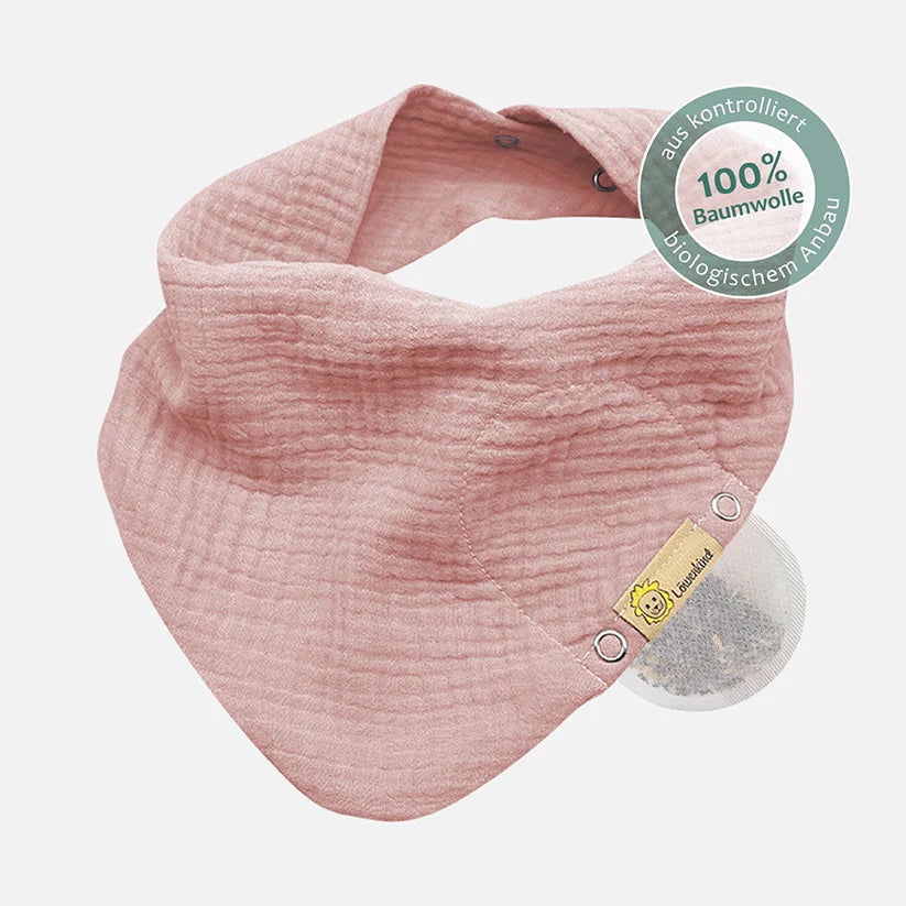 Musselin Halstuch Medi Altrosa 4-12 Jahre