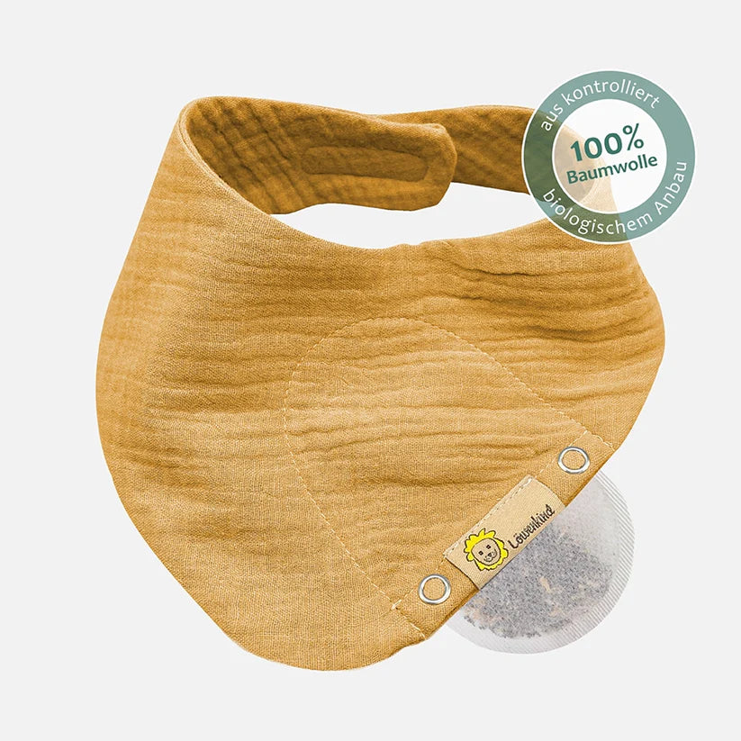 Musselin Halstuch Mini Senfgelb 0-4 Jahre