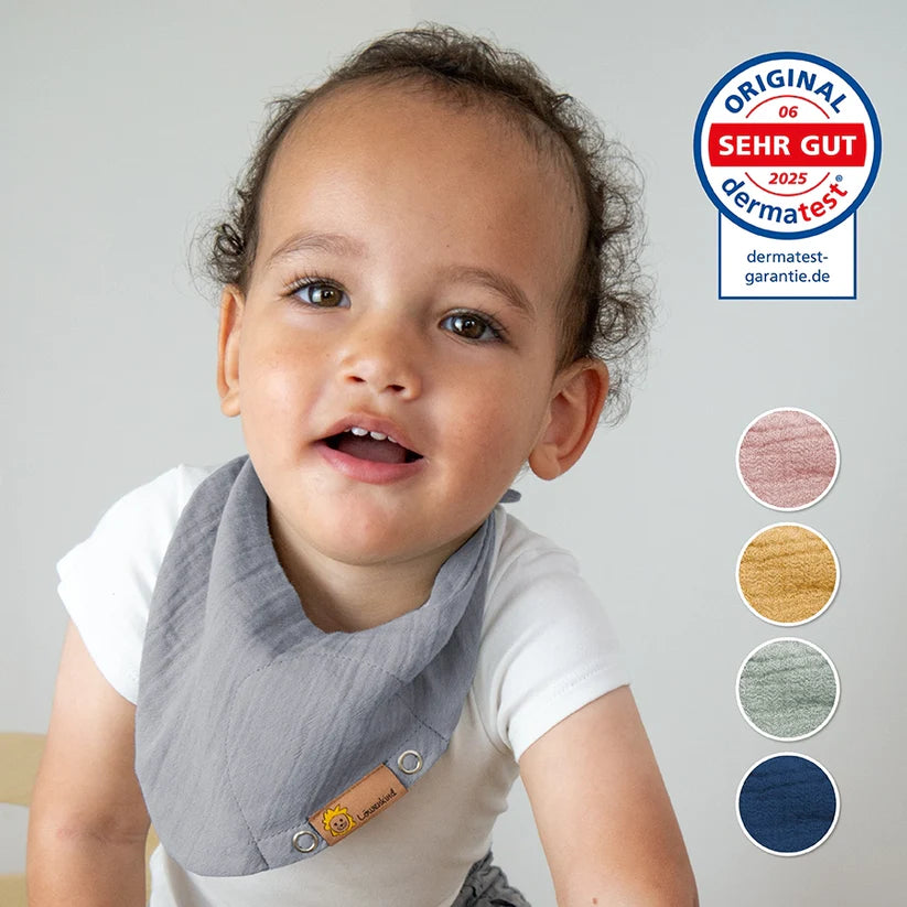 Musselin Halstuch Mini Dunkelblau 0-4 Jahre